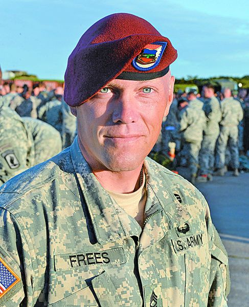 Army Sgt. Erich Frees participates in D-Day anniversary ceremonies ...
